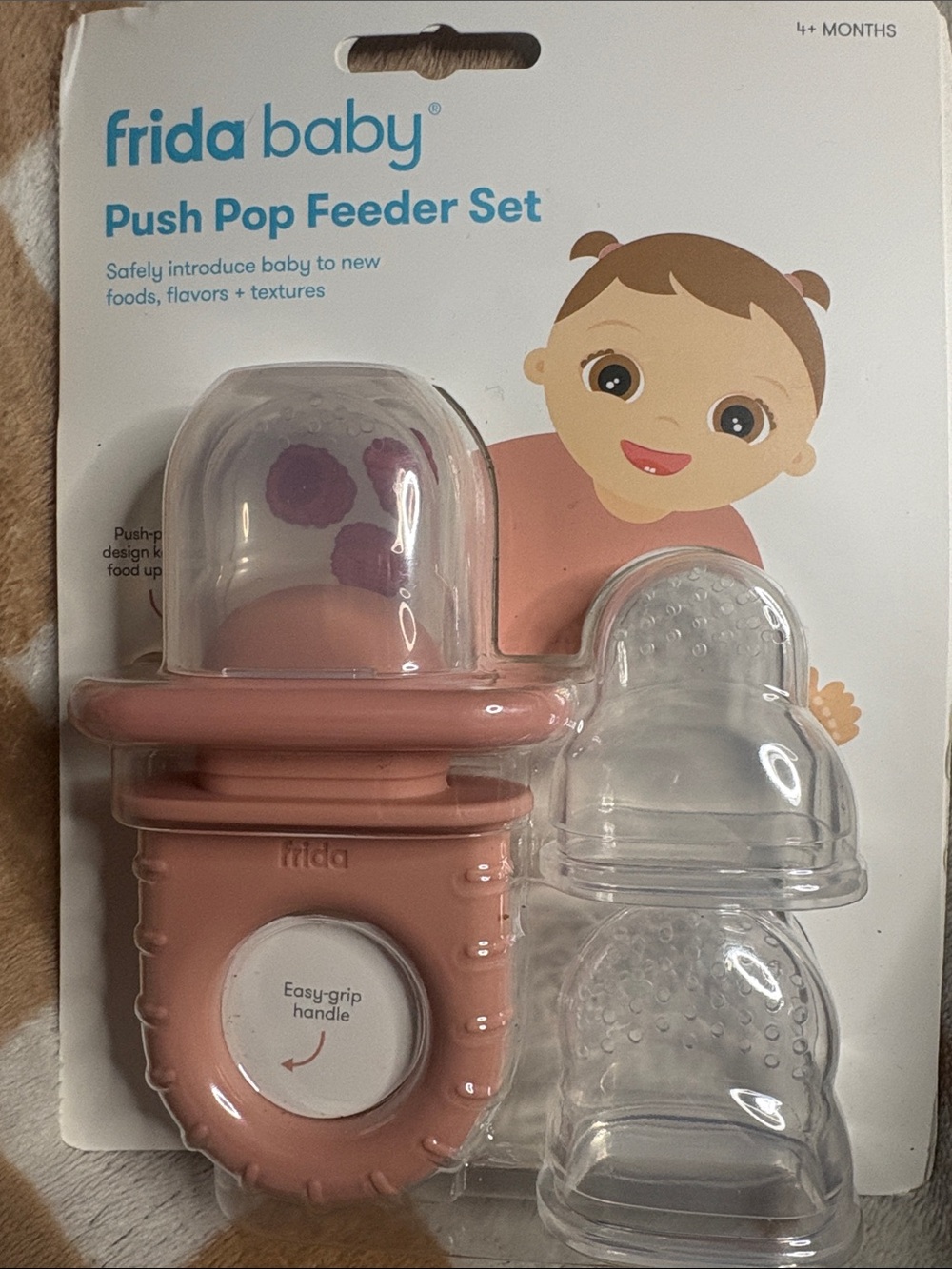 Frida Baby Push Pop Feeder Set - Dusty Pink